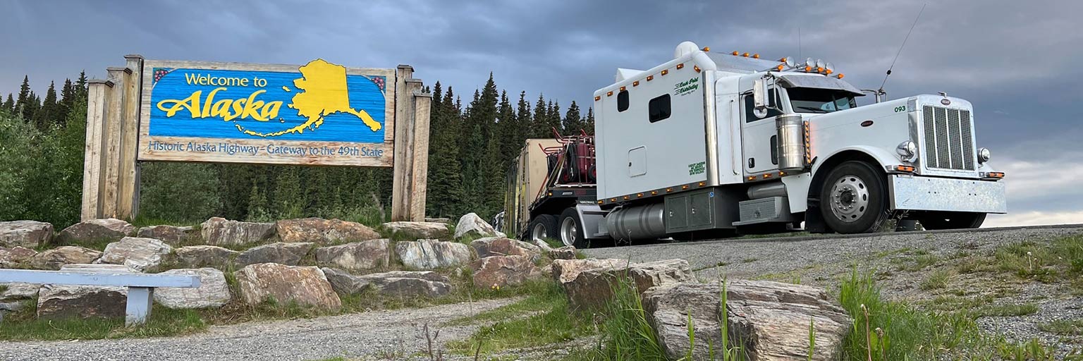 Alaska Sign next to Dash Point Truck