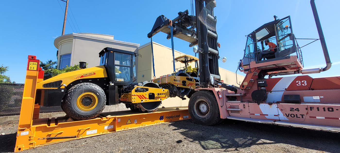 transloading heavy equipment